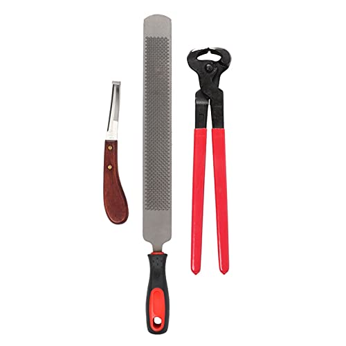 Hufschmied Huftrimm Werkzeug Set für Pferde, Professionelle Metallscheren Kit von HEEPDD