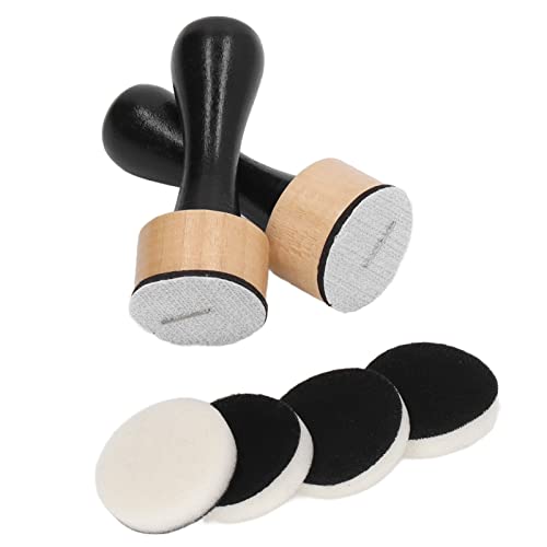 Tintenfarben Mischwerkzeug, runde Tinte Mini Applikator Werkzeuge mit 2-Griff 4 runde Schwämme zum Zeichnen Distressing Blending von HEEPDD