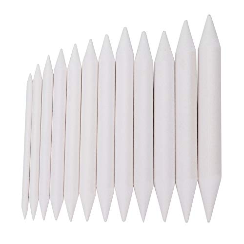 Künstler Mischstumpf Set, 12 Stück Papierwischer für Bleistift, Kohle, Graphit und Buntstifte, Zeichenwerkzeug von HEEPDD