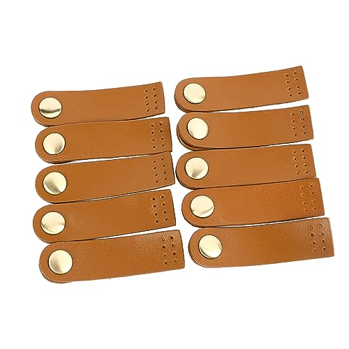 Leder-Druckknopfverschluss. Echtleder-Druckknopfverschluss. Leder-Druckknopfverschluss. Authentischer Leder-Druckknopfverschluss (Lehmbank) von HEEPDD