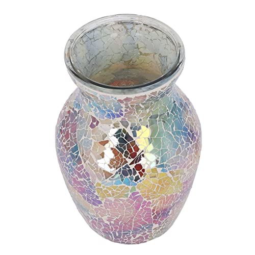 Mosaik-Glasvase, Handgefertigte Mosaikvasen, Glasvase für Blumen, Europäische Exquisite Dekorative Vase für Wohnzimmer, Schlafzimmer von HEEPDD