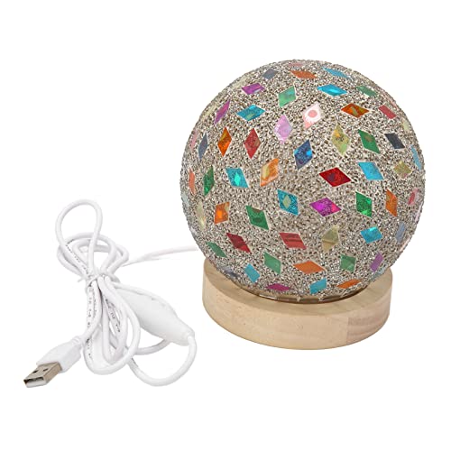 Nachtlicht-Nachttischlampe, Bunte Wiederaufladbare USB-Schreibtischlampe für Zuhause, Schlafzimmer, Wohnzimmer, Dekoration von HEEPDD