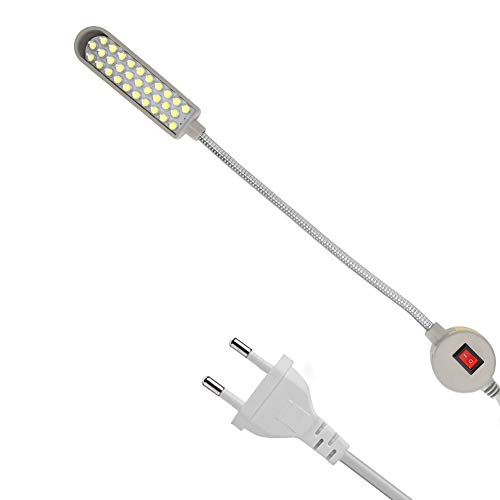 Nähmaschinenlampe, Nähen LED Energiesparende Industrielle Augenschutzlampe Einstellbare Schwanenhals-Nähmaschinenlampenspannung 110250V von HEEPDD