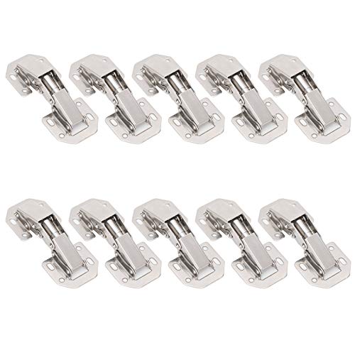 No-Drilling Hole Bridge Shaped Hinges, Cabinet Hinges for Drawer, Durable 10PCS Cupboard Door Hinges for Wardrobe Doors,Bookcases[Thickened 4 inch Marble Hinge] HingesCabinet Hardware von HEEPDD