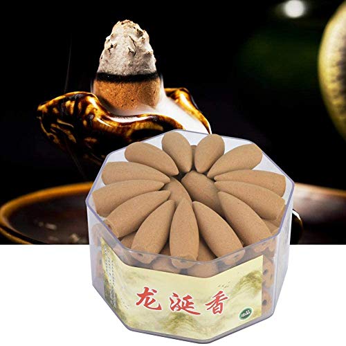 Räucher kegel, 70 Stück Rückflussturm Form Agilawood Räucher kegel zur Entspannung Positivität Yoga Meditation[Ambrosia]Räucherstäbchen von HEEPDD