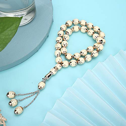 Religious Supply Worship Supplies Muslim Rosary Worship Supplies Accessory 7 Colors Optional, Islamic Tasbih Prayer Beads Fuse and Beadscraftbead Muslim Prayer Beads Muslim (Beige) von HEEPDD