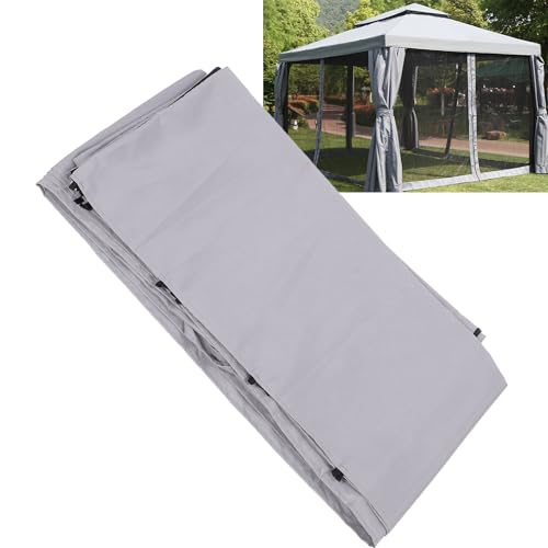 Seitenwände des Zeltes mit Baldachin, Seitenwände des Zeltes mit Baldachin für schwere Arbeit für Garten im Freien, Terrasse, grau, vielseitige Anwendungsszenarien von HEEPDD