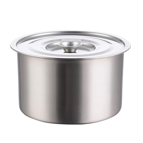 Suppentopf, Soßentopf, Induktionstopf mit Deckel, Professioneller Edelstahl, Spülmaschinenfest, Klassischer Tiefer Kochtopf, Einmach-Kochgeschirr mit Edelstahldeckel Zum Würzen von HEEPDD