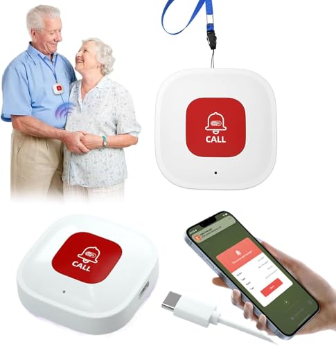 Tuya WiFi Lebensretter für ältere Menschen, Notfall-Alarmsystem für ältere Bürger, behinderte Patienten, ältere Menschen (nur 2,4 GHz WLAN) von HEEYoo