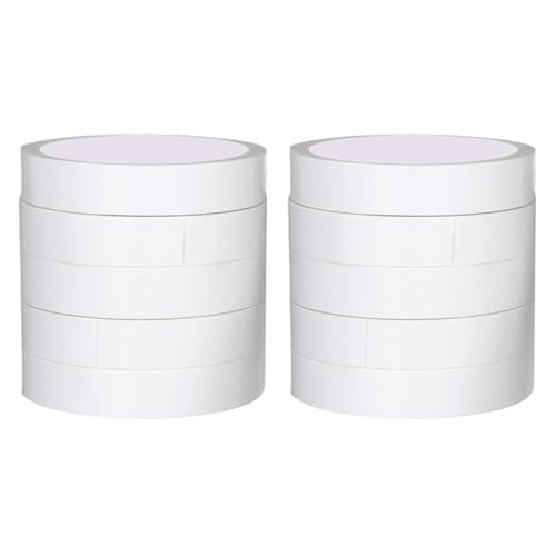 10meter Mehrzweck Doppelseitiges Klebeband 10 Rollen Hochleistungs Montageband Für Kunsthandwerks Büro Heimdekoration Weißes Papier Doppelseitigseitig 10meter Mehrzweck Doppelseitiges Klebeband 10 Rollen Hochleistungs Montageband Für Kunsthandwerks Büro Heimdekoration Weißes Papier Doppelseitigseitig von HEEZOU