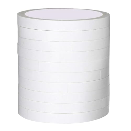 10meter Mehrzweck Doppelseitiges Klebeband 10 Rollen Hochleistungs Montageband Für Kunsthandwerks Büro Heimdekoration Weißes Papier Doppelseitigseitig 10meter Mehrzweck Doppelseitiges Klebeband 10 Rollen Hochleistungs Montageband Für Kunsthandwerks Büro Heimdekoration Weißes Papier Doppelseitigseitig von HEEZOU