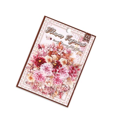 20pcs Pflanzenblatt Blumenaufkleber Wasserfeste Haustier Dekoration Für Scrapbooking Journal Phone Case Laptop Gitarre Kinder Sicher von HEEZOU
