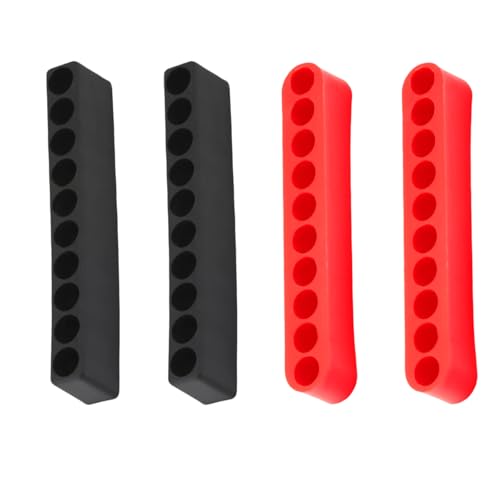 4pcs Kunststoffschraubendreher Bithalter Mit Jeweils 10 Schläfen Für 1/4 Zoll Hexagonale Schaftwerkzeugorganisation Kunststoffbohrer Bit Speicherregal von HEEZOU