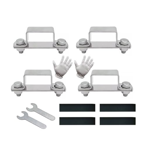 4pcs U Form Steckerhalterung Sicherheitshalter Klammern Ersatz Metall Stählen Rohrklemme Rechtwinkel Sicherheitshalter von HEEZOU