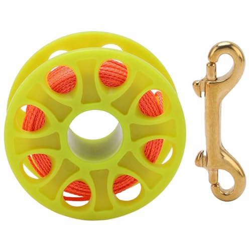 Doppel Clip Diving Reel Kunststoff Spulen Für Höhlen Und Wrack Diving Compact Line Control Freediving Finger Spulen Tauchgänge Rollen von HEEZOU
