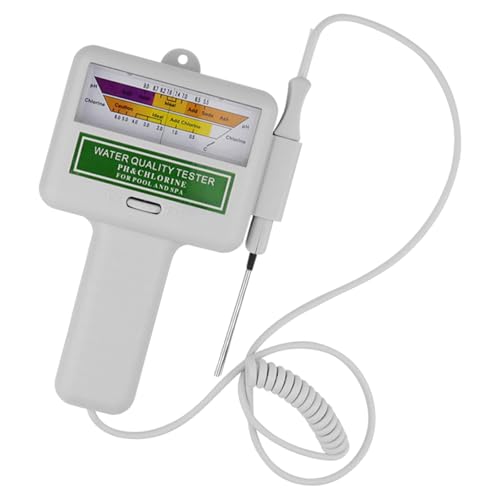 Doppelskala Wassertester Chlormessgerät CL2 Tester Handheld Wasseranalyse Monitore für Pool von HEEZOU