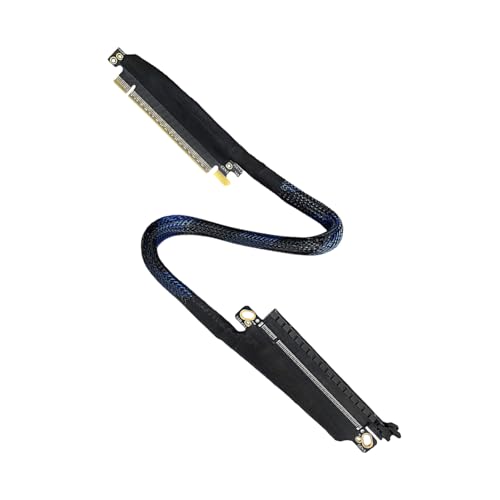 HEEZOU Angles Orientation PCIe5.0 X16 Grafikkartenverlängerung, verstärktes geflochtenes Kabel, 180 Grad, flexible Routing-Lösung HEEZOU Angles Orientation PCIe5.0 X16 Grafikkartenverlängerung, verstärktes geflochtenes Kabel, 180 Grad, flexible Routing-Lösung von HEEZOU