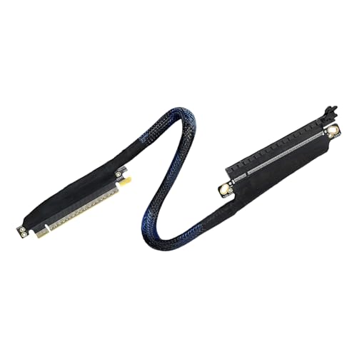HEEZOU Angles Orientation PCIe5.0 X16 Grafikkartenverlängerung, verstärktes geflochtenes Kabel, 180 Grad, flexible Routing-Lösung HEEZOU Angles Orientation PCIe5.0 X16 Grafikkartenverlängerung, verstärktes geflochtenes Kabel, 180 Grad, flexible Routing-Lösung von HEEZOU