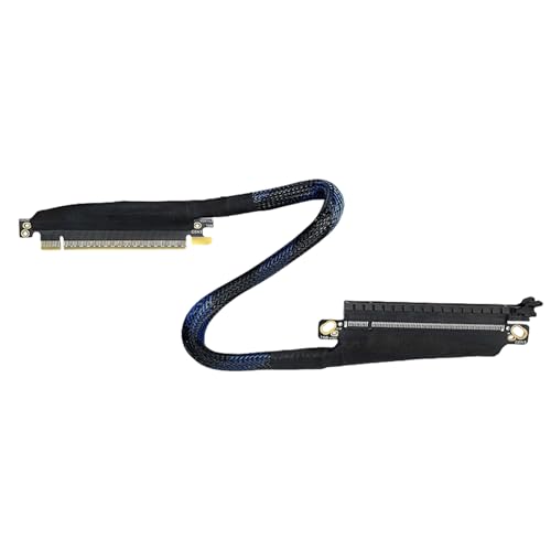 HEEZOU Angles Orientation PCIe5.0 X16 Grafikkartenverlängerung, verstärktes geflochtenes Kabel, 180 Grad, flexible Routing-Lösung HEEZOU Angles Orientation PCIe5.0 X16 Grafikkartenverlängerung, verstärktes geflochtenes Kabel, 180 Grad, flexible Routing-Lösung von HEEZOU