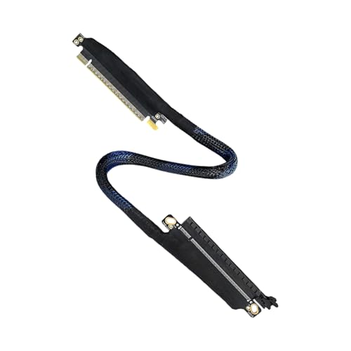 HEEZOU Angles Orientation PCIe5.0 X16 Grafikkartenverlängerung, verstärktes geflochtenes Kabel, 180 Grad, flexible Routing-Lösung HEEZOU Angles Orientation PCIe5.0 X16 Grafikkartenverlängerung, verstärktes geflochtenes Kabel, 180 Grad, flexible Routing-Lösung von HEEZOU