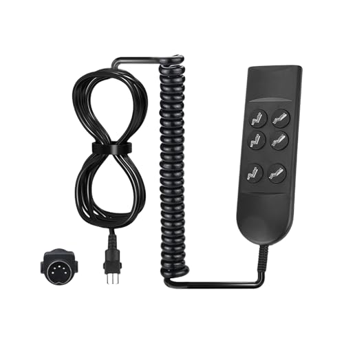 HEEZOU Elektrischer Liegestuhl-Controller, 6 Tasten, 5 Pins, Handschalter, Sofa-Hebe-Controller für Haushaltsgerät, Sofa von HEEZOU