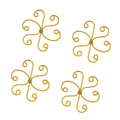 HEEZOU Rostproofes Metallblume Stützpfahl Für Innen Freien Freien Kletterbräuchen Dekorative Gartenpflanze Struktur 4 Pack von HEEZOU