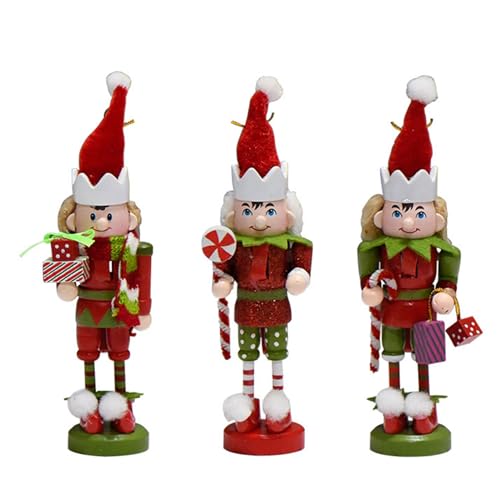 HEEZOU Weihnachtliche Nussknacker Ornament Holz Weihnachten Nussknacker Figuren Weihnachten Nussknacker Soldat für Weihnachtsdekoration HEEZOU Weihnachtliche Nussknacker Ornament Holz Weihnachten Nussknacker Figuren Weihnachten Nussknacker Soldat für Weihnachtsdekoration von HEEZOU