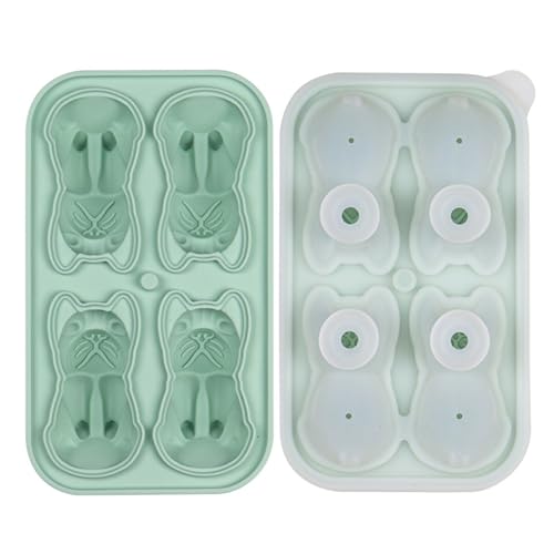 Innovative 3D-Eiswürfelform mit 4 Mulden, lebensmittelechtes Silikon für einzigartige Getränke, Präsentation, Küchenwerkzeug von HEEZOU