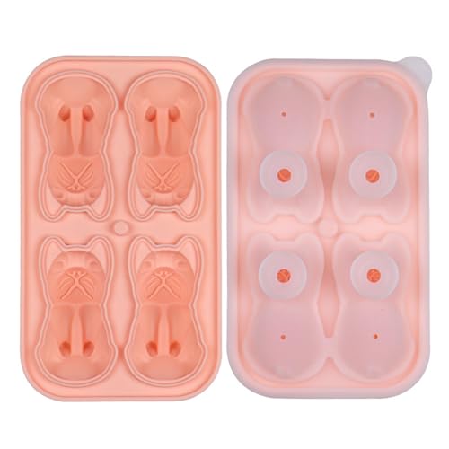 Innovative 3D-Eiswürfelform mit 4 Mulden, lebensmittelechtes Silikon für einzigartige Getränke, Präsentation, Küchenwerkzeug von HEEZOU