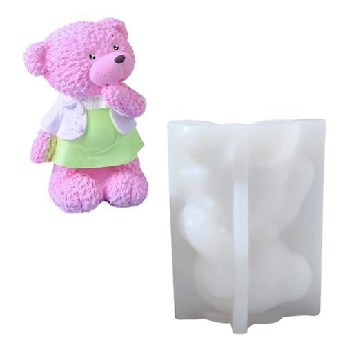 Mehrzweckbären Silikonkerzenformen Für Kerzenseife Tierstatue Silikone Schimmel Für Home Dekoration Epoxidharz Silikonhandwerksform von HEEZOU