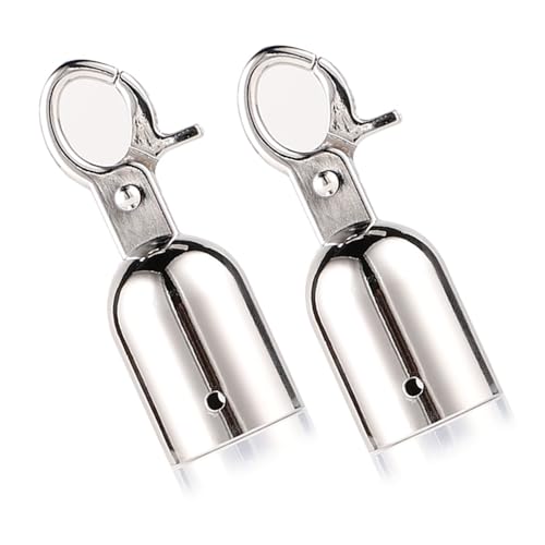 Packung Mit 2 Robusten Stahlschnurstoppern Bequem Um Die Stabilität Von Outdoor Deck Und Zaunseilseilstoppern Zu Gewährleisten von HEEZOU