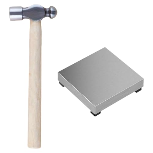 Stahlblock Amboss Professionelle Hammerplatte Schmuck Handwerk Werkzeug Stamping Hammer Metall Schmuck Stamping Block von HEEZOU