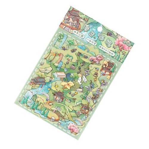 Wiederherstellbar Landschaftsaufkleber Mit Saisonaler Naturklassenzimmer Dekorative Home Office Dekoration Sicherer Klebstoff Pet Scrapbooking Aufkleber von HEEZOU