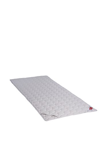 HEFEL Pure Cotton Unterbett Matratzenauflage 100% Baumwolle Wabensteppung 450 g/m² 100 x 200 cm weiß von HEFEL