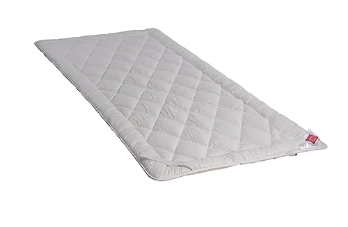 HEFEL Wellness Zirbe Unterbett Schafschurwolle Matratzenauflage mit Eckgummibänder 700 g/m² 180 x 200 cm von HEFEL