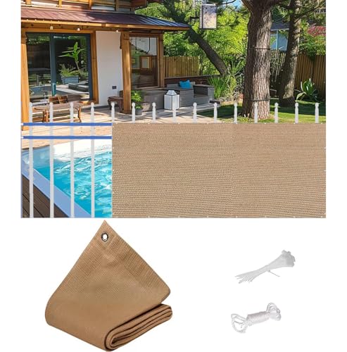 HEFJIAYCIQ Balkon Sichtschutz Zaun Abdeckung, HDPE UV-Schutz Höhe Schild, Witterungsbeständiges Gewebetuch Für Außengeländer,Sandy Color,1x7m HEFJIAYCIQ Balkon Sichtschutz Zaun Abdeckung, HDPE UV-Schutz Höhe Schild, Witterungsbeständiges Gewebetuch Für Außengeländer,Sandy Color,1x7m von HEFJIAYCIQ