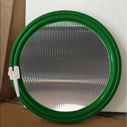 HEFJIAYCIQ Drehbares Rundfenster Aus Aluminiumlegierung, Gehärtetes Glas Wanddekor Bullauge Fenster Mit Griff, Küche Home Decor Flügelfenster,Green 1,65cm/25.5in HEFJIAYCIQ Drehbares Rundfenster Aus Aluminiumlegierung, Gehärtetes Glas Wanddekor Bullauge Fenster Mit Griff, Küche Home Decor Flügelfenster,Green 1,65cm/25.5in von HEFJIAYCIQ