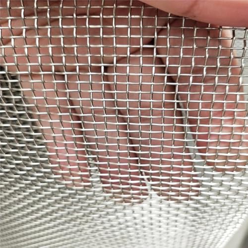 HEFJIAYCIQ Edelstahl Drahtgewebe 304, 6 Mesh 60 Mesh Metall Schutzgitter Nagetier Mesh Hartes Und Hitzebeständiges Siebnetz, Für Zaungitter, Fenstergitter, Grillgitter,6 mesh,1x2m(39x78inch) von HEFJIAYCIQ