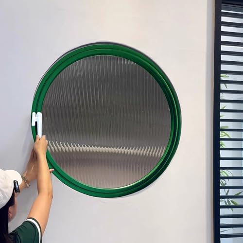 HEFJIAYCIQ Flush Mount Round Shed Fenster, 360° Drehbares Bullaugenfenster Mit Griffen, Badezimmer Küche Drehbare Belüftete Fenster Aus Gehärtetem Glas,Green 1,45cm/17.7in HEFJIAYCIQ Flush Mount Round Shed Fenster, 360° Drehbares Bullaugenfenster Mit Griffen, Badezimmer Küche Drehbare Belüftete Fenster Aus Gehärtetem Glas,Green 1,45cm/17.7in von HEFJIAYCIQ