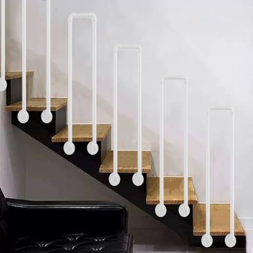 HEFJIAYCIQ Seitlich Montierte Treppengeländerstäbe, Treppengeländerpfosten Für Den Innen- Und Außenbereich Mit Montagesatz, Für Beton- Oder Holzstufen Und Säulen,Weiß,70cm/2.2ft HEFJIAYCIQ Seitlich Montierte Treppengeländerstäbe, Treppengeländerpfosten Für Den Innen- Und Außenbereich Mit Montagesatz, Für Beton- Oder Holzstufen Und Säulen,Weiß,70cm/2.2ft von HEFJIAYCIQ
