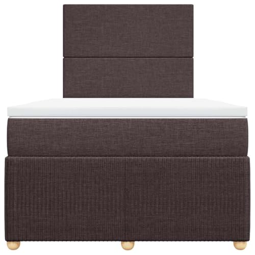 Boxspringbett mit Matratze Dunkelbraun 120x200 cm Stoff Single Bed Bettgestell Einzelbetten Bettrahmen für Herberge Wohnbereich Gästezimmer Schlafzimmer Boxspringbett mit Matratze Dunkelbraun 120x200 cm Stoff Single Bed Bettgestell Einzelbetten Bettrahmen für Herberge Wohnbereich Gästezimmer Schlafzimmer von HEFZGDB