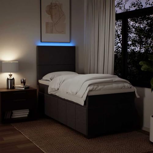 Boxspringbett mit Matratze Dunkelbraun 90x200 cm Stoff Ehebett Gästebett Einzelbetten Bettrahmen für Gästezimmer Wohnbereich Herberge Schlafzimmer Boxspringbett mit Matratze Dunkelbraun 90x200 cm Stoff Ehebett Gästebett Einzelbetten Bettrahmen für Gästezimmer Wohnbereich Herberge Schlafzimmer von HEFZGDB