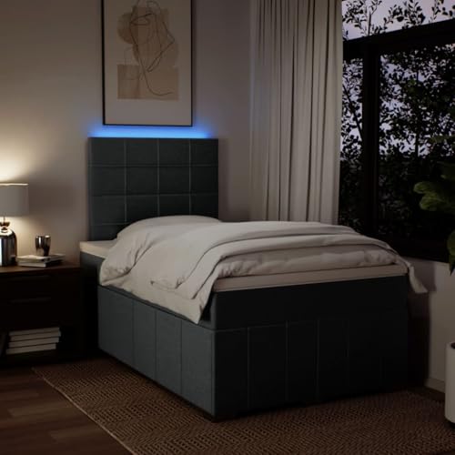 Boxspringbett mit Matratze Dunkelgrau 120x190 cm Stoff Ehebett Gästebett Einzelbetten Bettrahmen für Gästezimmer Wohnbereich Herberge Schlafzimmer Boxspringbett mit Matratze Dunkelgrau 120x190 cm Stoff Ehebett Gästebett Einzelbetten Bettrahmen für Gästezimmer Wohnbereich Herberge Schlafzimmer von HEFZGDB