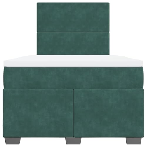 Boxspringbett mit Matratze Dunkelgrün 120x190 cm Samt Jugendbett Gästebett Einzelbetten Doppelbett für Schlafzimmer Gästezimmer Herberge Wohnbereich Boxspringbett mit Matratze Dunkelgrün 120x190 cm Samt Jugendbett Gästebett Einzelbetten Doppelbett für Schlafzimmer Gästezimmer Herberge Wohnbereich von HEFZGDB