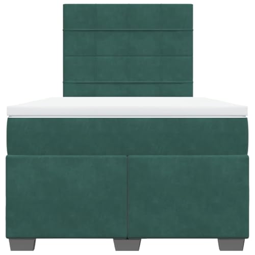Boxspringbett mit Matratze Dunkelgrün 120x190 cm Samt Jugendbett Gästebett Einzelbetten Doppelbett für Schlafzimmer Gästezimmer Herberge Wohnbereich Boxspringbett mit Matratze Dunkelgrün 120x190 cm Samt Jugendbett Gästebett Einzelbetten Doppelbett für Schlafzimmer Gästezimmer Herberge Wohnbereich von HEFZGDB