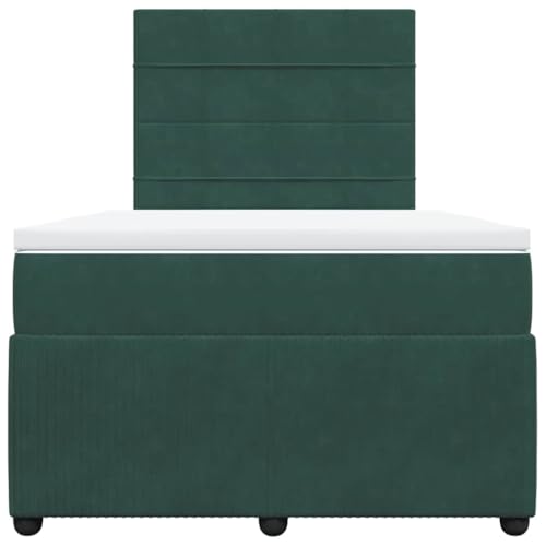 Boxspringbett mit Matratze Dunkelgrün 120x200 cm Samt Daybed Bettgestell Familienbett Einzelbetten für Wohnbereich Schlafzimmer Herberge Gästezimmer Boxspringbett mit Matratze Dunkelgrün 120x200 cm Samt Daybed Bettgestell Familienbett Einzelbetten für Wohnbereich Schlafzimmer Herberge Gästezimmer von HEFZGDB