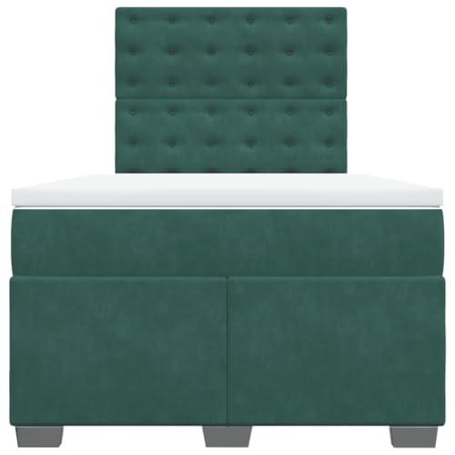 Boxspringbett mit Matratze Dunkelgrün 120x200 cm Samt Jugendbett Gästebett Einzelbetten Doppelbett für Schlafzimmer Gästezimmer Herberge Wohnbereich Boxspringbett mit Matratze Dunkelgrün 120x200 cm Samt Jugendbett Gästebett Einzelbetten Doppelbett für Schlafzimmer Gästezimmer Herberge Wohnbereich von HEFZGDB