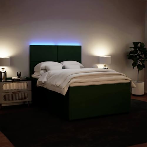 Boxspringbett mit Matratze Dunkelgrün 140x200 cm Samt Single Bed Bed Frame Familienbett Bettrahmen für Herberge Wohnbereich Schlafzimmer Gästezimmer Boxspringbett mit Matratze Dunkelgrün 140x200 cm Samt Single Bed Bed Frame Familienbett Bettrahmen für Herberge Wohnbereich Schlafzimmer Gästezimmer von HEFZGDB