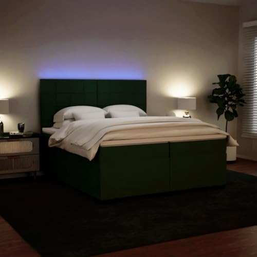 Boxspringbett mit Matratze Dunkelgrün 200x200 cm Samt Daybed Gästebett Familienbett Doppelbett für Gästezimmer Schlafzimmer Herberge Wohnbereich Boxspringbett mit Matratze Dunkelgrün 200x200 cm Samt Daybed Gästebett Familienbett Doppelbett für Gästezimmer Schlafzimmer Herberge Wohnbereich von HEFZGDB