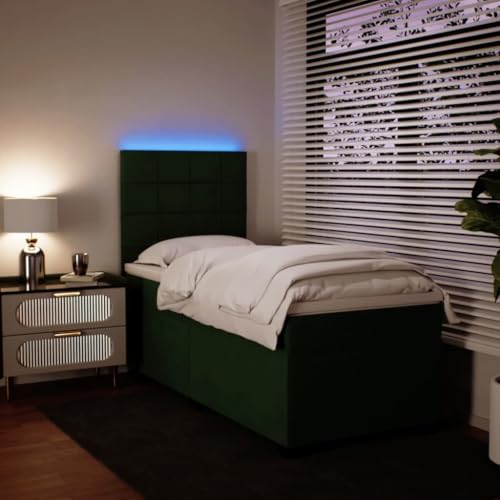 Boxspringbett mit Matratze Dunkelgrün 90x200 cm Samt Daybed Gästebett Familienbett Doppelbett für Gästezimmer Schlafzimmer Herberge Wohnbereich Boxspringbett mit Matratze Dunkelgrün 90x200 cm Samt Daybed Gästebett Familienbett Doppelbett für Gästezimmer Schlafzimmer Herberge Wohnbereich von HEFZGDB